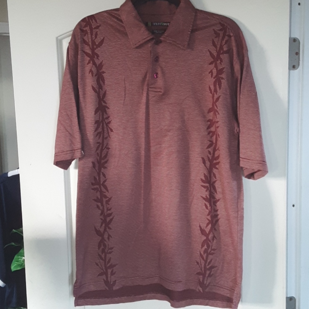 Tehama Men Aloha Shirt Size Large